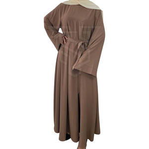 Robes Abaya pour femmes Vêtements islamiques avec conception solide Abaya pour femmes Robe musulmane personnalisée - Product Image 1