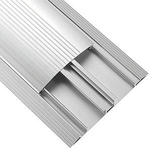 Ponte Cavo Alu Canale Cavo per Pavimento Resistente agli Urti Piatto 19,5x135 mm 110 cm - Product Image 2