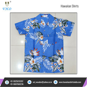 Chemise hawaïenne à manches courtes 100% Polyester pour hommes, sur mesure, décontractée, Design de Surf de plage, fabriquée en inde - Product Image 2