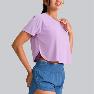 เสื้อครอปโยคะสั่งตัดสำหรับผู้หญิงสำหรับออกกำลังกายในยิมมีตัวเลือกการสร้างแบรนด์สีตามสั่งและฉลากส่วนตัว - Product Image 3