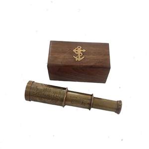 Télescope en laiton de catégorie vintage avec finition rustique pour les laboratoires de sciences nautiques à des fins éducatives Télescope en laiton - Product Image 4