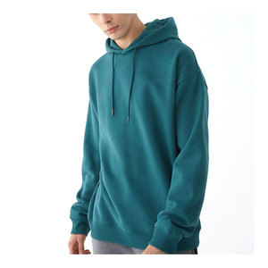 Pull à capuche surdimensionné pour homme, en polaire brodée sur mesure, couleur unie, imprimée numériquement, pour l'hiver, nouveauté - Product Image 3