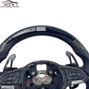 Volante Ever-carbon Racing ECR Venta caliente <span class=keywords><strong>Precio</strong></span> de fábrica Fibra de carbono con LED para Volkswagen VW <span class=keywords><strong>Golf</strong></span> 8 Volante de coche - Product Image 6