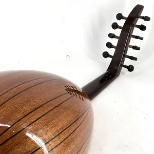 Oud arabe professionnel à 11 cordes et 6 registres, tout en acajou - Lutte orientale fabriquée à la main - Product Image 6