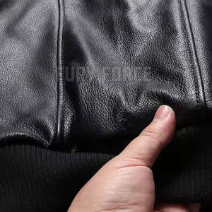 Veste universitaire en cuir à la mode pour hommes et femmes vêtements d'extérieur d'hiver de style baseball - Product Image 5