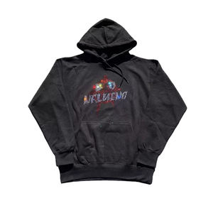 Sustainable Men's <b>Rhinestone</b> <b>Hoodie</b> Cut and Sew <b>Hoodie</b> Acid Wash Oversize Zipper Boxy Fit Men Distressed <b>Rhinestone</b> <b>Hoodie</b> - Product Image 3