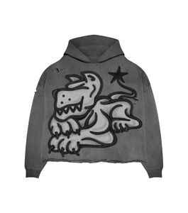 2025 gros grande taille hommes lavage à l'acide Double manches sweats à capuche goutte épaule Vintage Style hommes à capuche à vendre - Product Image 5