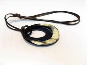 Collier pendentif en corne de buffle, bijoux tribaux naturels et durables pour femmes, haute qualité - Product Image 6