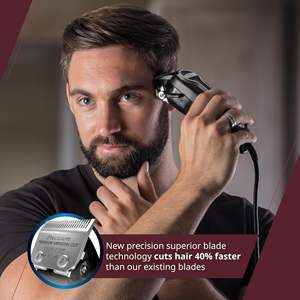 Tondeuse à cheveux électrique professionnelle rechargeable haute performance pour kit de coupe de cheveux à domicile réglable - Product Image 3