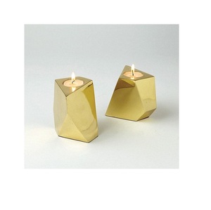 hot selling candle iron <b>rod</b> stand gold colored polish finishing hand made candle stand for wedding and home decoration - Product Image 6