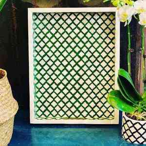 Plateau de service en bois fait à la main de taille personnalisée avec conception unique de fleurs en incrustation d'os-Artisanat Fourniture en gros - Product Image 6