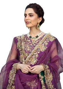 Trajes DE BODA 2025 Vestidos paquistaníes de diseñadores paquistaníes Colección de gasa Trajes de 3 piezas Vestido de fiesta más vendido - Product Image 3