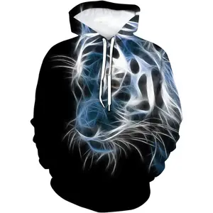Men Printed Sublimation Pullover Long Sleeves Hoodies Wholesales Prices Double Hood For Men & Women Fashion