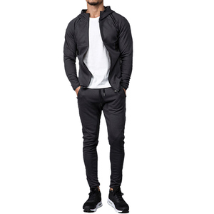 Double Zipper Hoodie Tracksuits for Men Custom Logo Two Piece Set Men 100% Cotton Tracksuit Hoodies and <b>Flared</b> Sweat Pants Set - Product Image 6