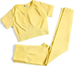 ชุดโยคะสีสันสดใสพร้อมเชือกผูก 2 ชิ้น - Product Image 1