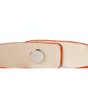 Bracciale da donna Homvare in pelle arancione con chiusura a scatto e numeri, ideale come regalo - Product Image 3