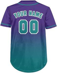 Maillots de baseball OEM personnalisés brodés chemise de sport en polyester à boutons complets ensemble uniforme de baseball pour jeunes respirant - Product Image 2