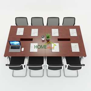 Trapeze II Concept Contemporary Conference <b>Table</b> 240x120 Modern <b>Office</b> Furniture Steel Assembly Legs for Hotels <b>Offices</b> HBTH013 - Product Image 2