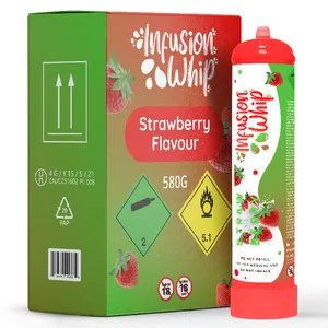 Top Listed Manufacturer of InfusionWhip Strawberry Flavor Whipped Cream Charger Cylinder at Best Market Price
