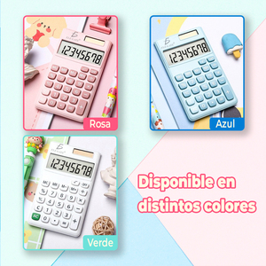 Calcolatrice Solare Digitale Ecologica in Plastica ABS, Alimentata a Batteria, per Uso Scolastico e con Calendario - Product Image 4