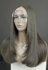 Perruque en cheveux humains ondulés, prix d'usine, best-seller, lisse, brillante et sans nœuds, droite - Product Image 1