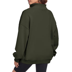 Sweat à capuche en tricot brodé haut de gamme pour femmes, décontracté, respirant, coupe-vent, écologique, en coton/fibre de bambou, automne/hiver - Product Image 5