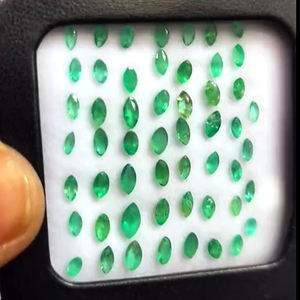 85 piezas de Esmeralda zambiana Natural 4x2mm 6x3mm Marquesa faceta 10 CTS lote Iroc ventas piedras preciosas sueltas de alta calidad cortadas para joyería - Product Image 4