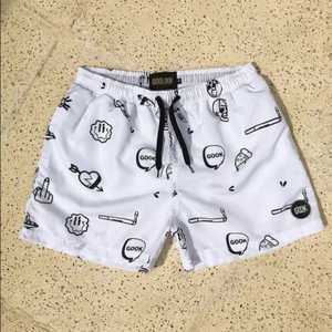 <b>Men's</b> Casual Solid Mesh <b>Shorts</b> Breathable Quick Dry High Quality Polyester Heat-Transfer Printed Custom Logo Elastic Waist - Product Image 3