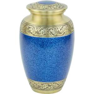 Urnes de crémation Urnes pour adultes en métal de forme ronde finie colorée Vente chaude polie personnalisée pour les fournitures funéraires Urnes humaines - Product Image 6