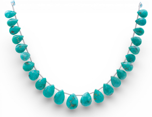 Natural Faceted <b>Turquoise</b> Stone <b>Beads</b> Blue Green Colors Smooth Finish Loose Gemstones for DIY Jewelry Making and Craft - Product Image 6