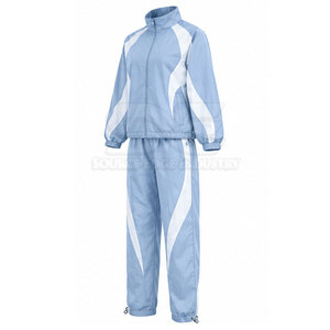 High Quality <b>Women</b> <b>Windbreaker</b> Suit Casual Solid Stand Collar Outdoor Jacket Trouser Set Breathable Custom Made OEM Service - Product Image 3