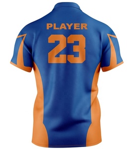 เครื่องแบบทีมคริกเก็ตเสื้อแขนสั้นชุดฝึกซ้อมคริกเก็ตโพลีเอสเตอร์100% - Product Image 2