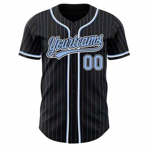 Breathable Chenille 100% <b>Polyester</b> Anti-Bacterial Quick Dry Four-Way Stretch Waterproof Unisex Pullover Baseball Jersey - Product Image 3