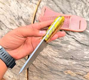 Cuchillo de Caza Hecho a Mano de Acero con Alto Contenido de Carbono para Acampar al Aire Libre, Inoxidable con Personalización OEM, Cuchillos para Desollar, Acampar y Bushcraft - Product Image 2