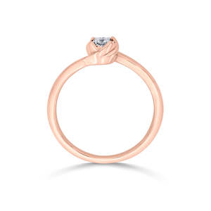 Rose Gold Studded <b>Spin</b> Diamond <b>Ring</b> - Product Image 5