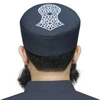 Chapeau de prière musulman turc Kufi élégant avec logo personnalisé, en polyester, vente en gros, couvre-chef islamique pour hommes, nouveaux accessoires de design