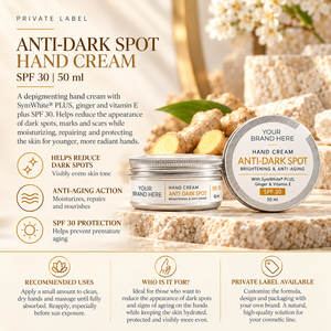 ครีมทามือลดเลือนจุดด่างดำ สูตรเฉพาะ SPF30 50 มล. |   การดูแลจุดด่างดำและต่อต้านริ้วรอย |   ผู้ผลิต OEM สเปน - Product Image 3