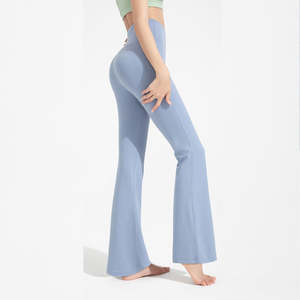 Vente en gros Pantalon large de yoga personnalisé pour femmes Premium Ultra-Stretchy High Elastic Comfy for Workout Fitness - Product Image 5