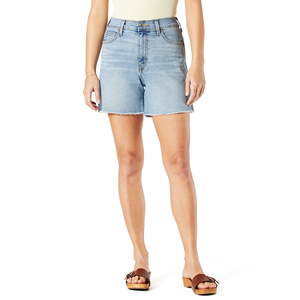 Fournisseur du Bangladesh Pantalons shorts en jean délavé Design personnalisé Pantalons jeans élégants décontractés coupe ajustée pour femmes - Product Image 4