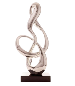 Tabletop Showpiece Contemporáneo Cabecera Hecho a mano Lujo Diseño único Escultura de metal Decoración moderna para el hogar - Product Image 4