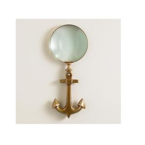 Logo personnalisé imprimé manche en bois loupe forme ronde loupe avec poignée en corne de couleur personnalisée qualité de luxe - Product Image 3