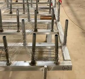 Filet <span class=keywords><strong>de</strong></span> barrière <span class=keywords><strong>de</strong></span> réservoir en acier au carbone russe personnalisé pour réservoir Tracks Wound Battlefild Piège à mailles en acier galvanisé pour réservoir - Product Image 1