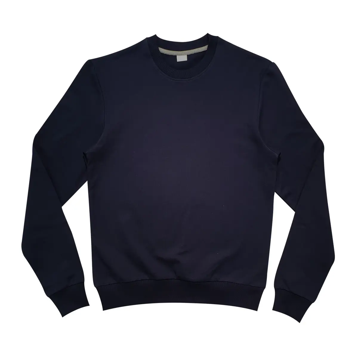 Fashionable Sweatshirt for men Regular sleeves O-neck collar best prices Cotton Dark Blue