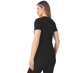 Women's Three-Level Hook Short Sleeve Zipper <b>Sauna</b> Thermal <b>Suit</b> High Quality Polymer Material Slimming Sweating at Home - Product Image 2