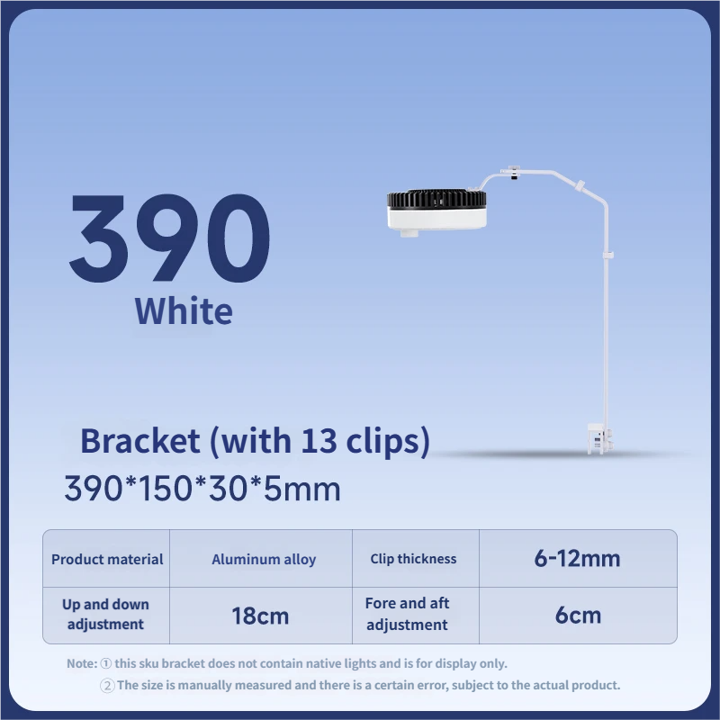 blanco (soporte 390 para vidrio de 6-12 mm)
