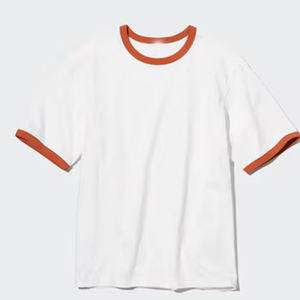 Camiseta de gran tamaño AIRism para hombre, camisetas de poliéster Ringer - Product Image 4