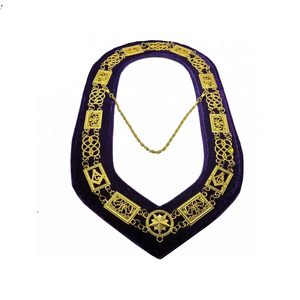 Collar Masónico Ajustable de Cadena, Metal Duradero, Diseño Elegante y Cómodo, Ideal para Ceremonias, Rituales, Eventos y Reuniones de Logia - Product Image 6