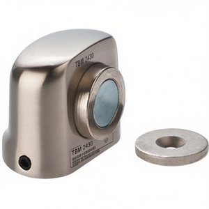 Amortiguador Magnético para Puerta TBM 2430, 30 mm de Altura, Ligero, de Metal, con Aspecto de Acero Inoxidable, Montaje con Espiga, Imanes para Refrigerador BURG-WCHTER - Product Image 3