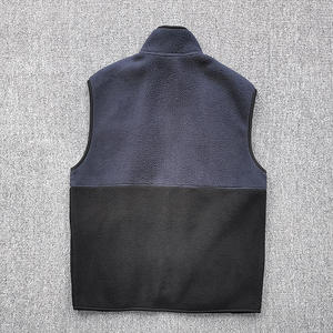 Chaleco de lana suave Polar de estilo clásico de moda para hombre con bolsillos con cremallera, chaleco de lana térmico transpirable cómodo de invierno - Product Image 2