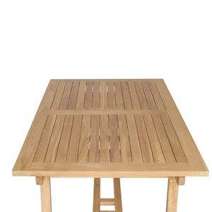 Mesa Rectangular de Madera de Teca Rene, Mesa de Comedor, Muebles Escandinavos para Patio y Jardín - Product Image 4